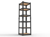 6-layer adjustable shelf spacing, gourd-shaped perforation, rubber mallet with gloves, display rack, 36931994
