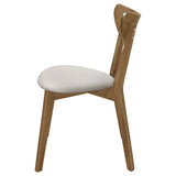 Tan and Chestnut Curved Backs Dining Chair B062P153700