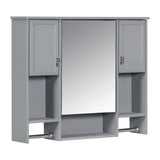 ZUN 35'' x 28'' Modern Wall Mounted Bathroom Storage Cabinet, Bathroom Wall Cabinet with Mirror, WF317173AAE