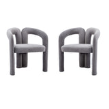 COOLMORE Contemporary Designed Velvet Fabric Upholstered Accent/Dining Chair /Barrel Side Chairs W395103726