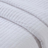 2 Piece Quilt Set White Twin/Twin XL B035129032