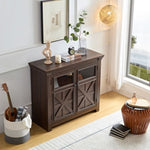 ZUN 2 Doors Large Buffet Sideboard Bar Wine for Entryway Living Room Buffet W2275P149112