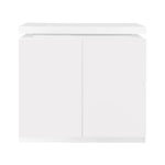 ZUN Large Spaces Shoe Cabinet High Glossy White Color with Led Light have moveable Shelves W2139P143415