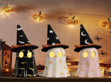 Halloween Decor Indoor, Set of 3 Ceramic Ghosts with Witch Hats, Cute Spooky Ghost Figurines for 61962924