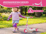 3-Wheel Kids Scooter with LED Light-Up Wheels for Toddlers Ages 2 22215078