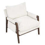 ZUN Mid-Century Modern Velvet Accent Chair,Leisure Chair with Solid Wood and Thick Seat Cushion for WF301654AAK