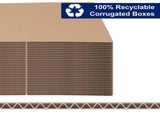 50pcs 14 "x 10" x 4 " thick 3mm corrugated cardboard box in kraft paper 82158982