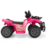 ZUN 6V Kids Ride-On ATV Car, Powered 4-Wheeler Quad w/ Music Horn USB MP3, 1.9 MPH Max Speed, Electric W2181P190017