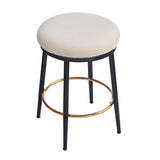 24.75'' Modern Counter Stools Set of 2,White Counter Stools with iron Frame,Sponge N780P189729W