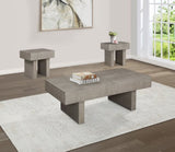 ZUN 1pc Contemporary Style Brown Gray Coffee Table Rectangular Table Top Wooden Living Room Furniture B011P245867