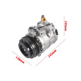 A/C Compressor w/ 4-Groove Clutch Replacement for BMW 550i 650i 750i 750Li M5 M6 X1 X3 X4 X5 X6 27712281
