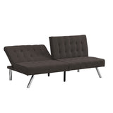 ZUN WOOD FRAME, STAINLESS LEG, FUTON, SOFA BED Espresso W21481810