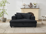 Chaise Lounge Chair Removable Storage Ottoman Accent Sofa Bed Upholstered Sleeper Couch Bed W1170P353050