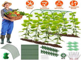 U-Shaped Garden Arch Trellis for Climbing Plants, 49.6x47.2in Adjustable Width , 18489256