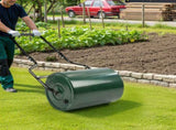 16in Heavy Duty Steel Lawn Roller, Garden Roller Can Be Filled with Water or Sand, Hand Roller with 04636729
