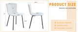 Luxury Minimalist Chairs - A set of 4 high quality dining chairs with black legs. The integral W1151P262794