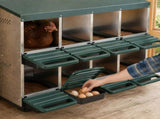 8 Comparment Chicken Nesting Box, No Stand wtn Sot Egg Pads. 0.8mm Top Cover & 0.6mm Galvanzed Steel W5251P556802
