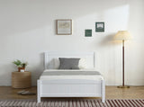 FCH Twin Pine Single-Layer Core Vertical Stripe Full-Board Curved Bed Head With The Same Bed Foot 98852423
