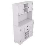 ZUN Coffee Bar Cabinet Kitchen Cabinet with Storage, Farmhouse Wine Cabinet with Drawers shelves and 42301581