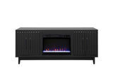Radiance 75 inch Fireplace TV Stand, for TVs up to 85 inches, Black Finish B108P345210