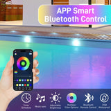 20W Smart LED Pool Lights with 26ft Cord and APP Control IP68 Waterproof, Color Changing Magnetic 99135574