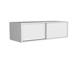 White Floating Cabinet with Sliding Door B062P252214