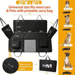 ZUN Dog rear seat waterproof car seat protector with side wings, scratch resistant dog rear seat 57484469