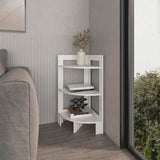Gisela Corner Shelf With Three Shelves,White B128P237170