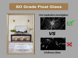 70" x 32" Gold Full Length Floor Mirror with PS Frame, Large Wall Mounted or Leaning Body Mirror for W2071P484407