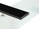 Arc Shaped Two Tiers Tempered Glass Coffee Table 58251189