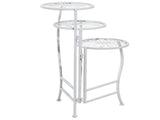 21" x 15" x 24" 3 Tier White Metal Floral Plantstand 56223581