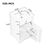 20" Bathroom Vanity with Sink, Bathroom Cabinet with Soft Closing Door, Storage Rack and Adjustable N725P218017E