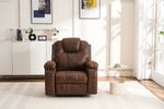 ZUN Power Lift Recliner Chair with Massage Elderly, Overstuffed Wide Recliners, Heavy Duty and Safety W1622P196006