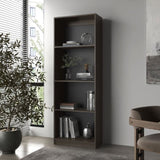 FM FURNITURE Bear Flat Bookcase with Open Storage and 4 Shelves ,Stained Walnut B128P301393
