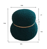 WKJ1Y Dark green snowman stool, seat body width 14.56 inches, round belly, playful cute, suitable W2085P166460