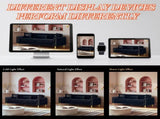 FX-P11-BK 87.4 Inches Modern Sofa Couch for Living Room, 3 Seater Upholstered Sofa with W576P360580