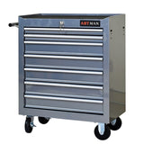 7 DRAWERS MULTIFUNCTIONAL TOOL CART WITH WHEELS-SILVER W1102P160640