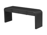 TREXM Modern Console Table with 2 Storage Drawers, Fluted Entryway Table with Rounded Silhouette for N715P196580B