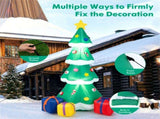 6FT Inflatable Christmas Tree Multicolored Gift Boxes Star Top, Built-in LED Lights, Waterproof 22450035