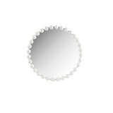 Beaded Round Wall Mirror 27"D B03599372