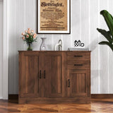 ZUN Modern Wood Buffet Sideboard with 2 doors&1 Storage and 2drawers -Entryway Serving Storage Cabinet W331P242454