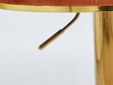 Modern Bar chair with golden color iron tube legs, soft cushions and comfortable W234P218161