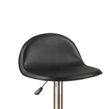 Adjustable Black PU Bar Stools, Chrome SR011552
