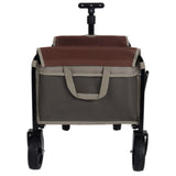 All-in-One Convertible Folding Camping Wagon Cart Bench Seat, Storage Compartment & Included Dog W2932P312715