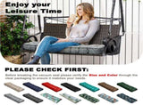 Outdoor Bench Cushion, 63 20 4 Inch, Tufted Waterproof Swing Cushion with Ties, for Patio Bench 37995858
