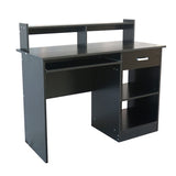 ZUN General Style Modern E1 15MM Chipboard Computer Desk Black 06309661