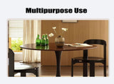 (Walnut Color) Table, 31.5'' Modern Dining Table, Dining Table,MDF Top and Steel Base Tulip W2641P381821