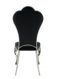 Black Side Chair with Tufted Back B062P215492