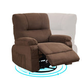 ZUN Recliner chair,360 degree rotating swing single sofa chair, equipped with soft cushion and backrest, W1521P265838