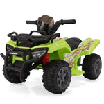 ZUN 6V Kids Ride-On ATV Car, Powered 4-Wheeler Quad w/ Music Horn USB MP3, 1.9 MPH Max Speed, Electric W2181P190018